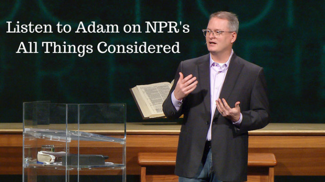 listent to adam on npe s all things considered