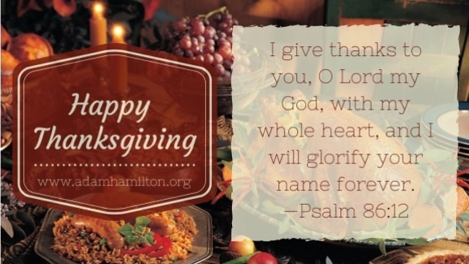 blog give thanks to the lord
